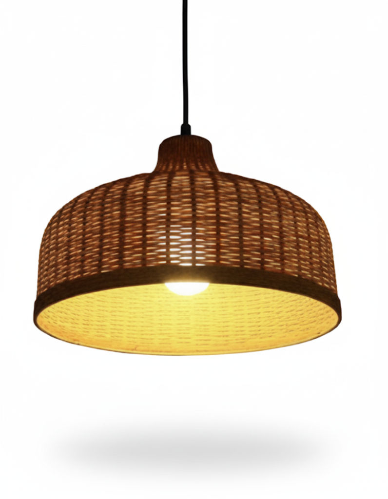 Tiered Bamboo Pendant Light
