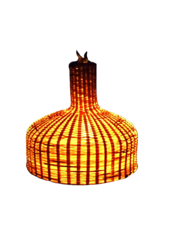 Woven Bamboo Pendant Light Shade