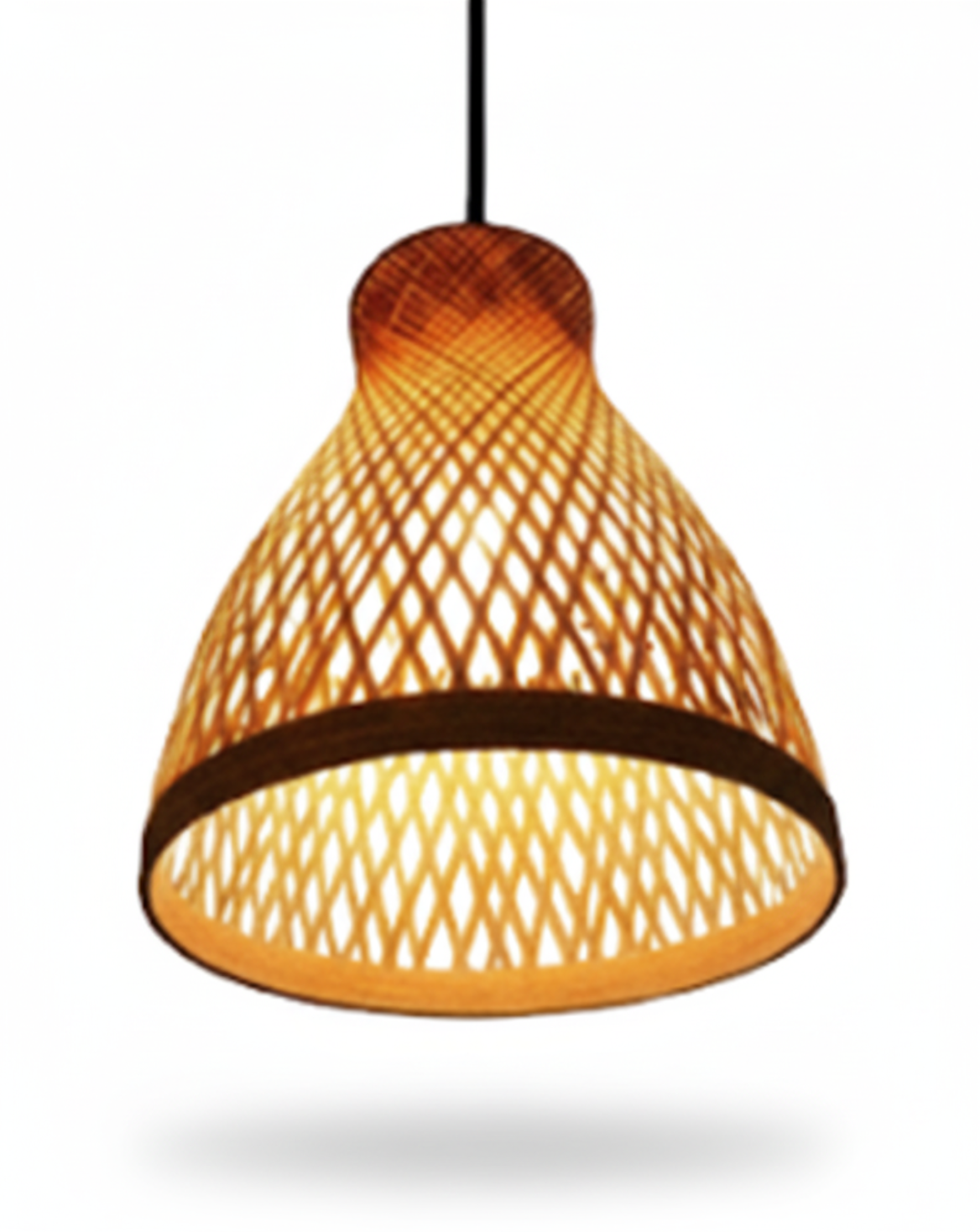Tiered Bamboo Pendant Light