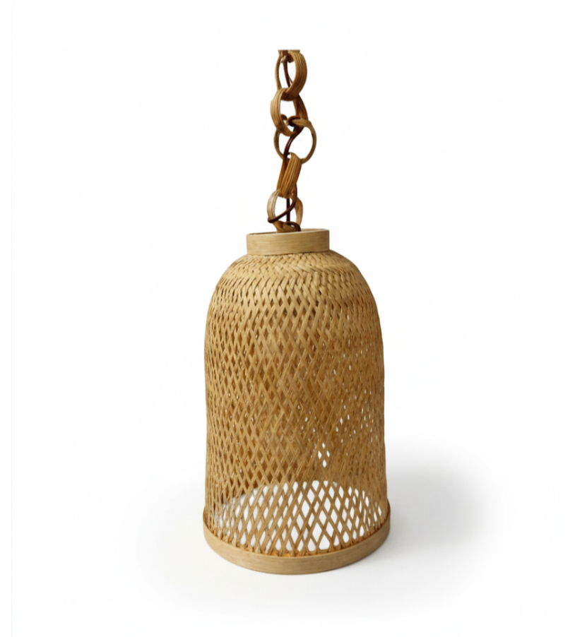 Tiered Bamboo Pendant Light