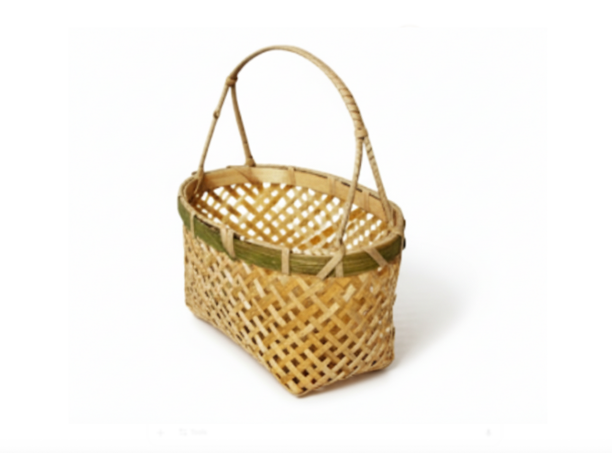 Bamboo Basket with Handle
