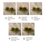 Double Pocket Bamboo Planter