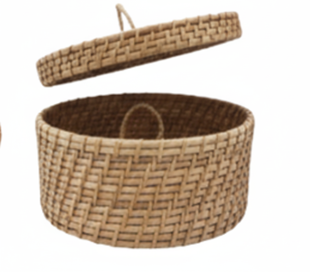 Bamboo Basket with Handle