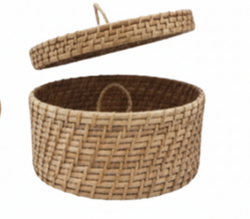 Bamboo Basket with Handle