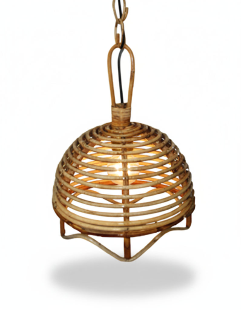Tiered Bamboo Pendant Light