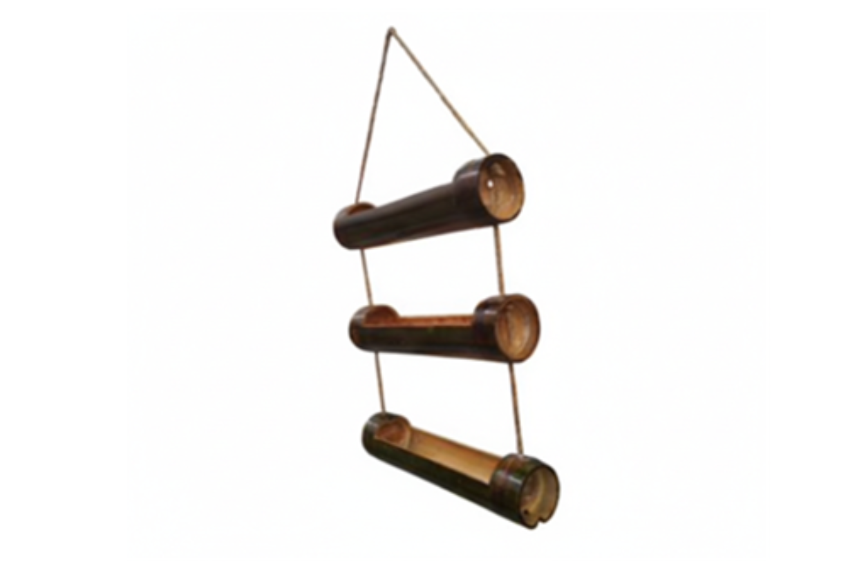 Woven Bamboo Hanging Planter